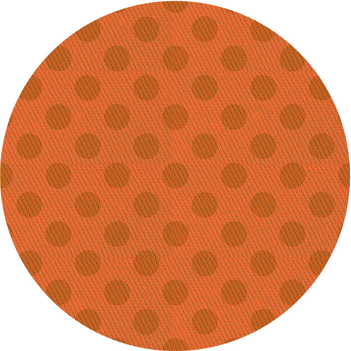 Square Machine Washable Transitional Neon Orange Rug in a Living Room, wshpat2747yw