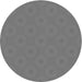 Square Patterned Ash Gray Rug, pat2748gry