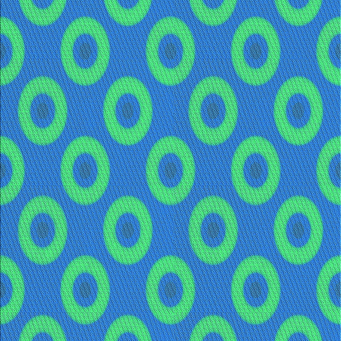 Patterned Neon Blue Rug, pat2748lblu