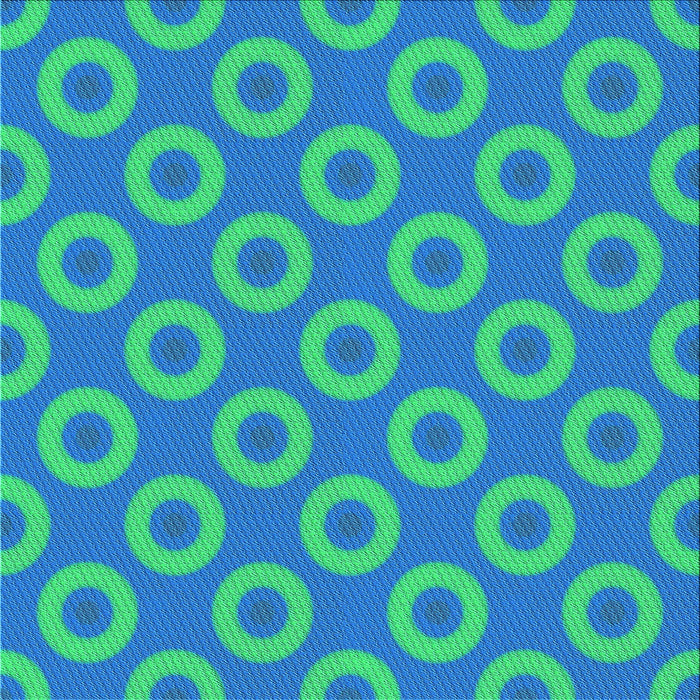 Round Patterned Neon Blue Rug, pat2748lblu