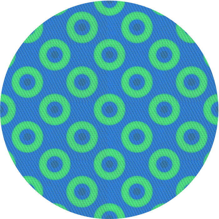 Square Machine Washable Transitional Neon Blue Rug in a Living Room, wshpat2748lblu