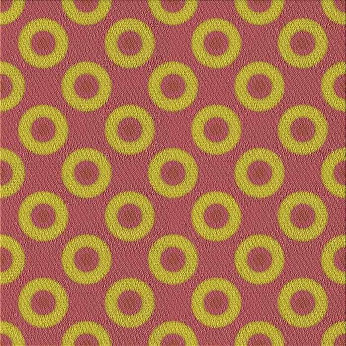 Round Patterned Crimson Red Rug, pat2748org