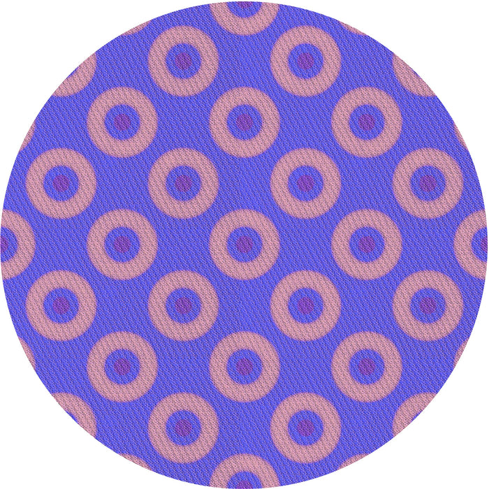 Square Patterned Orchid Purple Rug, pat2748pur