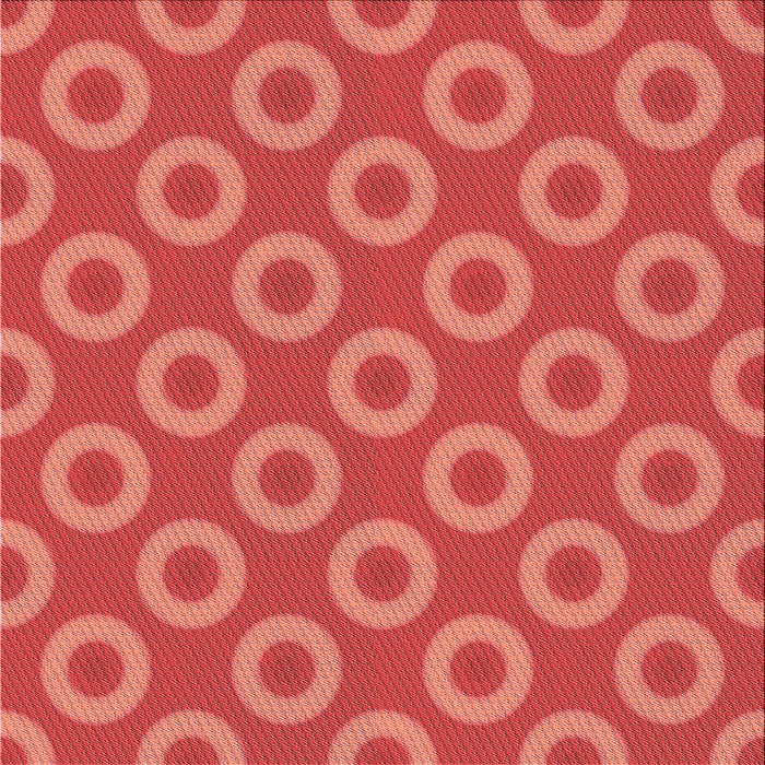 Round Patterned Red Rug, pat2748rd