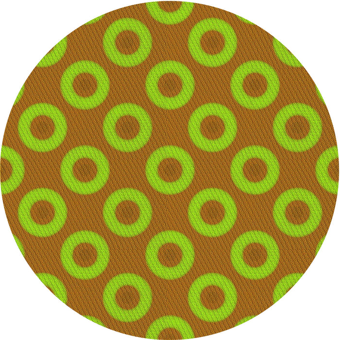 Square Patterned Pistachio Green Rug, pat2748yw