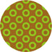 Square Patterned Pistachio Green Rug, pat2748yw