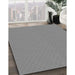 Patterned Silver Gray Rug in Family Room, pat2749gry