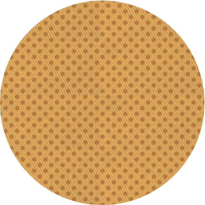 Square Patterned Neon Orange Rug, pat2749org