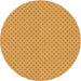 Square Patterned Neon Orange Rug, pat2749org