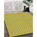 Patterned Brown Novelty Rug in Family Room, pat2749