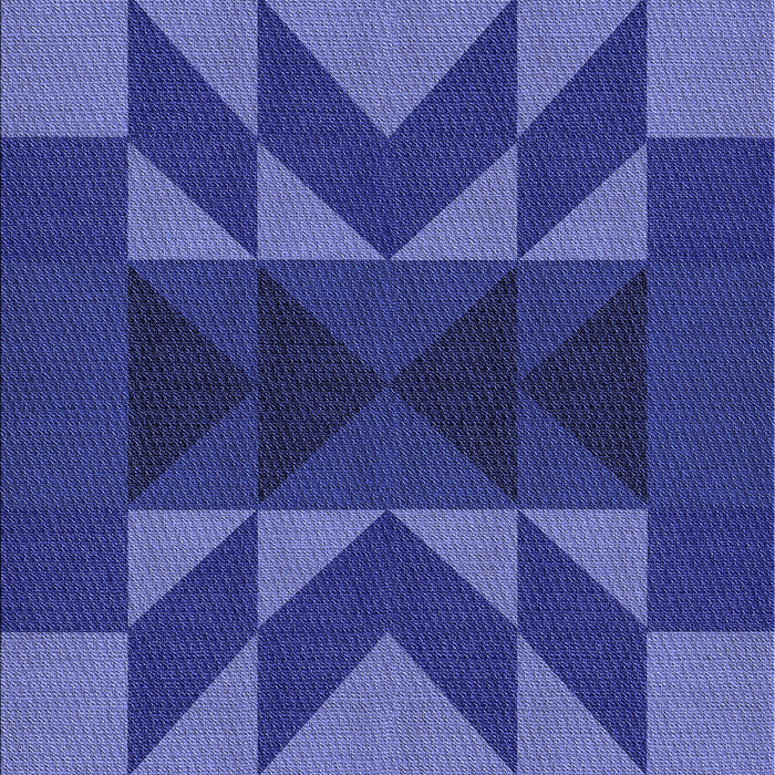 Machine Washable Transitional Denim Dark Blue Rug, wshpat275blu