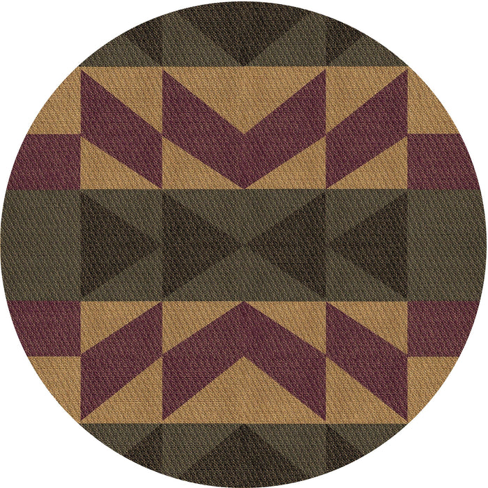 Square Patterned Light Brown Rug, pat275brn