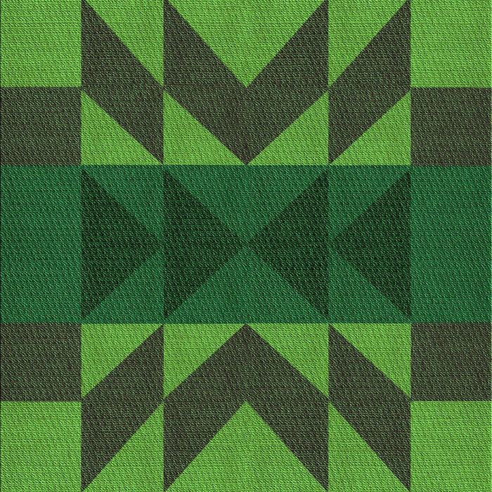 Patterned Dark Forest Green Rug, pat275grn