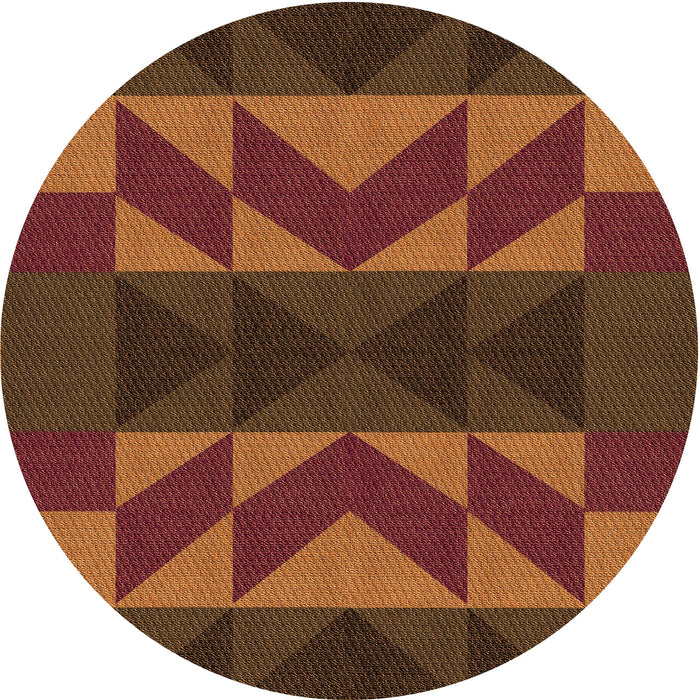 Square Machine Washable Transitional Sedona Brown Rug in a Living Room, wshpat275org