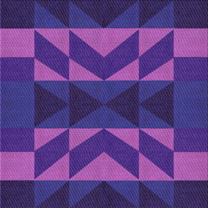 Round Patterned Purple Plum Purple Rug, pat275pur