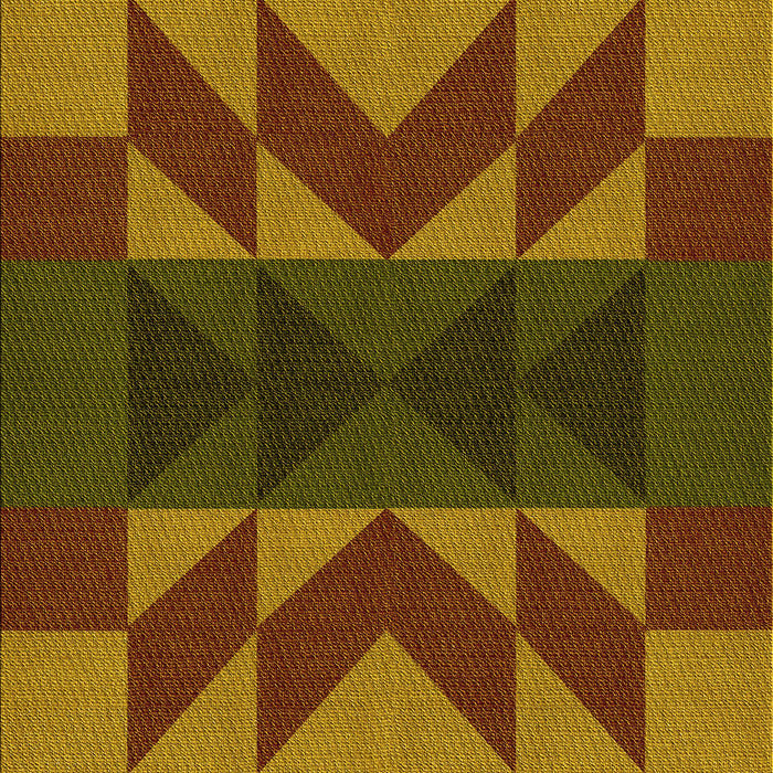 Patterned Red Rug, pat275yw