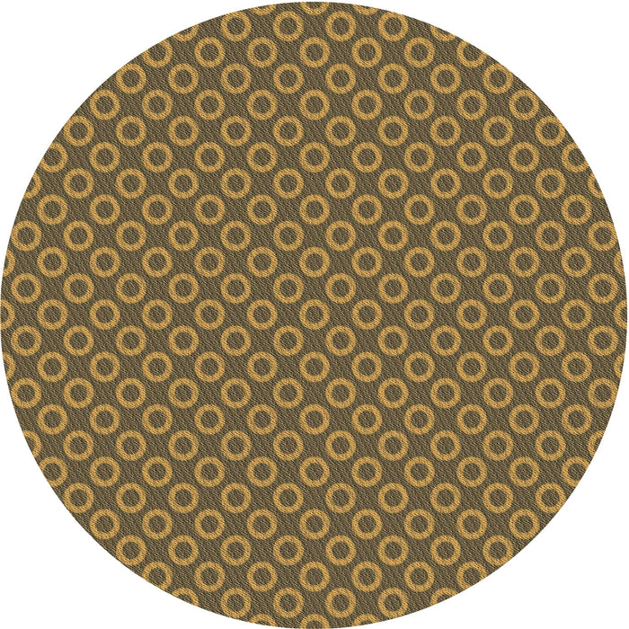 Square Patterned Cinnamon Brown Rug, pat2750brn