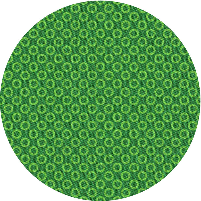 Square Patterned Green Rug, pat2750grn