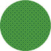 Square Patterned Green Rug, pat2750grn