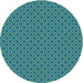 Square Machine Washable Transitional Dark Cyan Green Rug in a Living Room, wshpat2750lblu