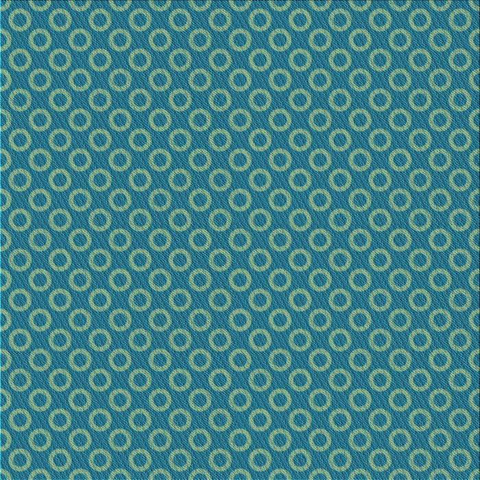 Round Patterned Dark Cyan Green Rug, pat2750lblu