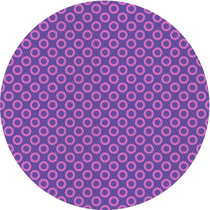 Square Patterned Blue Violet Purple Rug, pat2750pur