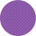 Square Patterned Blue Violet Purple Rug, pat2750pur