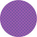 Square Machine Washable Transitional Blue Violet Purple Rug in a Living Room, wshpat2750pur