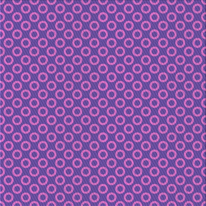 Round Patterned Blue Violet Purple Rug, pat2750pur