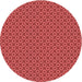 Square Machine Washable Transitional Red Rug in a Living Room, wshpat2750rd