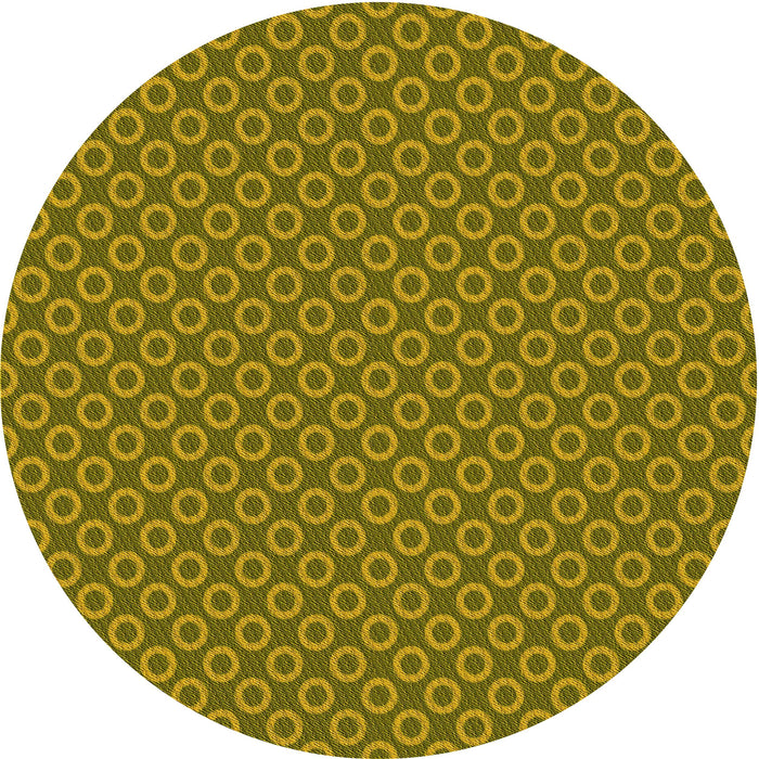 Square Patterned Dark Bronze Brown Rug, pat2750yw