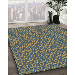 Patterned Brown Novelty Rug in Family Room, pat2750
