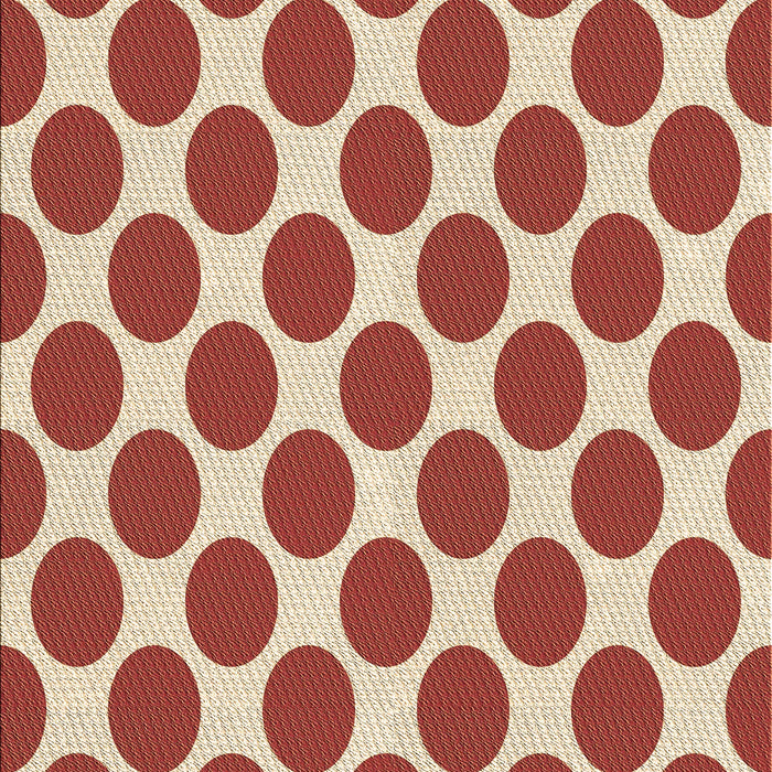 Patterned Red Rug, pat2751brn