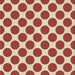Round Patterned Red Rug, pat2751brn