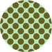 Square Patterned Dark Bronze Brown Rug, pat2751grn