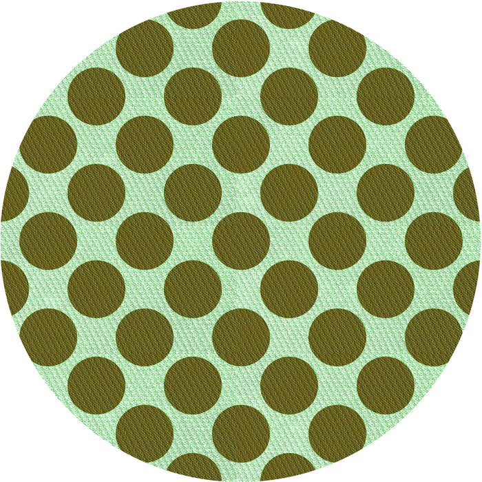 Square Machine Washable Transitional Dark Bronze Brown Rug in a Living Room, wshpat2751grn