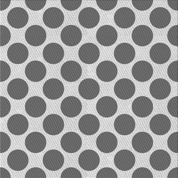 Round Patterned Ash Gray Rug, pat2751gry