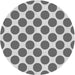 Square Patterned Ash Gray Rug, pat2751gry