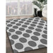 Patterned Ash Gray Rug in Family Room, pat2751gry