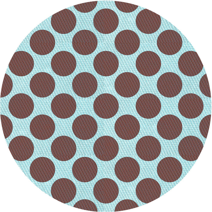 Square Patterned Blue Rug, pat2751lblu
