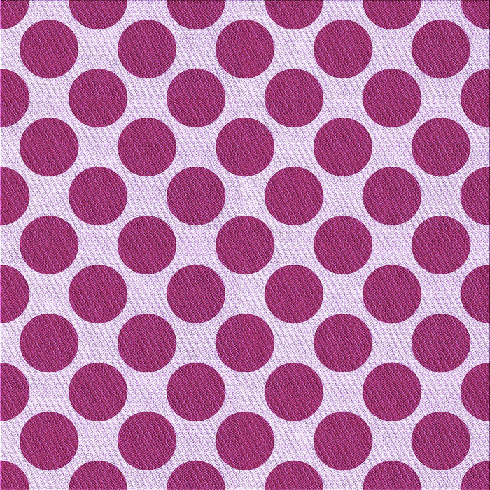Round Patterned Deep Pink Rug, pat2751pur