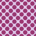 Round Patterned Deep Pink Rug, pat2751pur