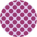Square Patterned Deep Pink Rug, pat2751pur