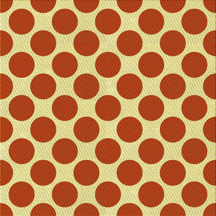 Round Patterned Chrome Gold Yellow Rug, pat2751yw