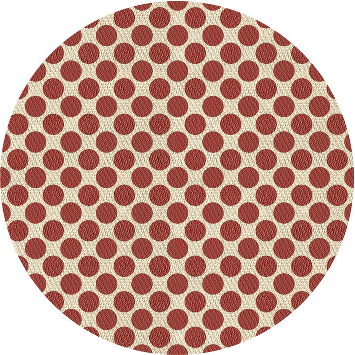 Square Patterned Red Rug, pat2752brn