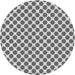 Square Patterned Ash Gray Rug, pat2752gry