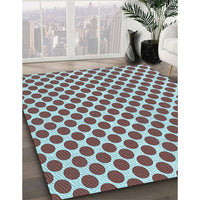Patterned Blue Rug, pat2752lblu