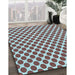 Patterned Blue Rug in Family Room, pat2752lblu
