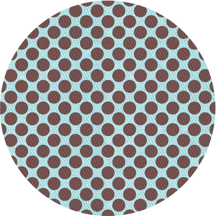 Square Patterned Blue Rug, pat2752lblu