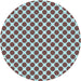 Square Patterned Blue Rug, pat2752lblu